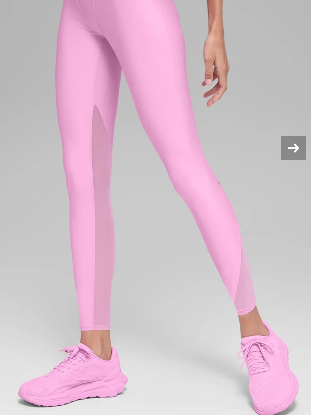 ALO Yoga Pink Racerback Sports Bra and High-Waist Leggings Set - Picture 8 of 9